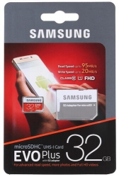   Samsung EVO Plus microSDHC 32 